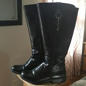 Wide Shaft knee high boots